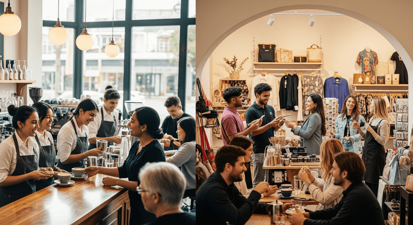 International students, including Nepalese, working part-time jobs in hospitality and retail in Australia.